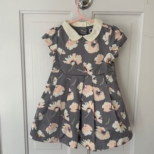 Janie and Jack Gray Floral Dress
